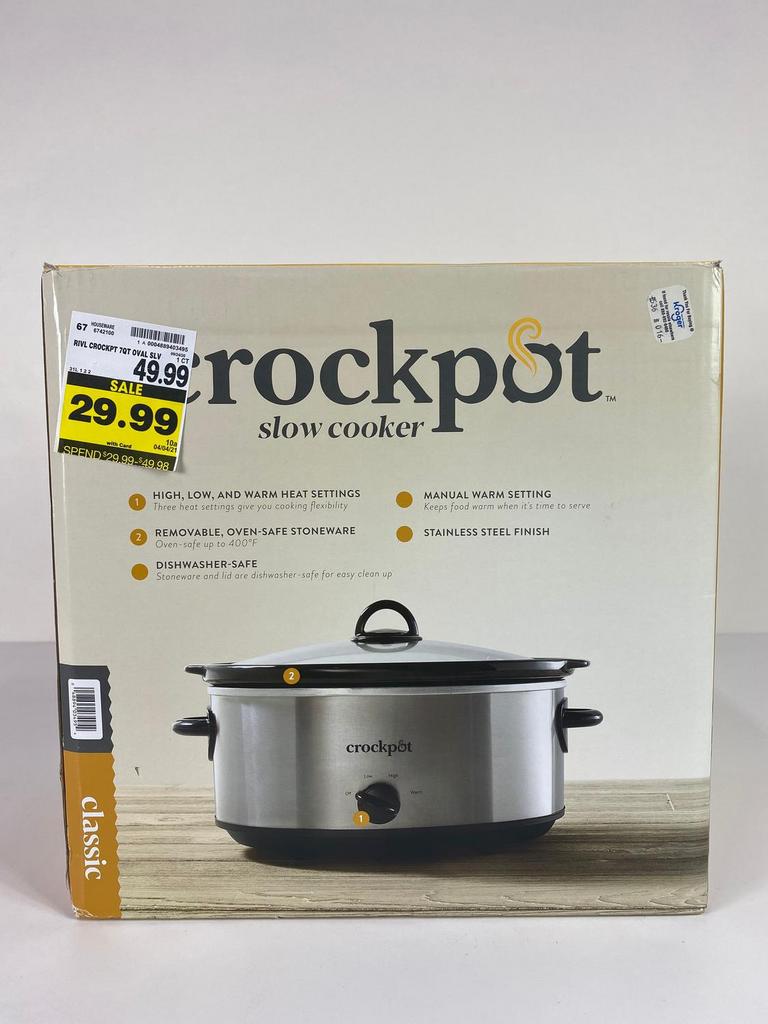 Auction Ohio CrockPot SCV700SS Stainless Steel 7Quart Slow Cooker