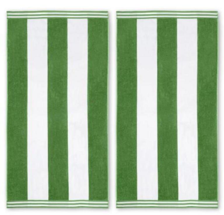 2 CABANA BEACH TOWELS