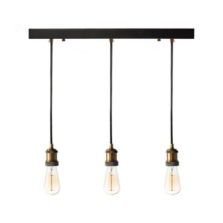TRIPLE VINTAGE 14" LAMP