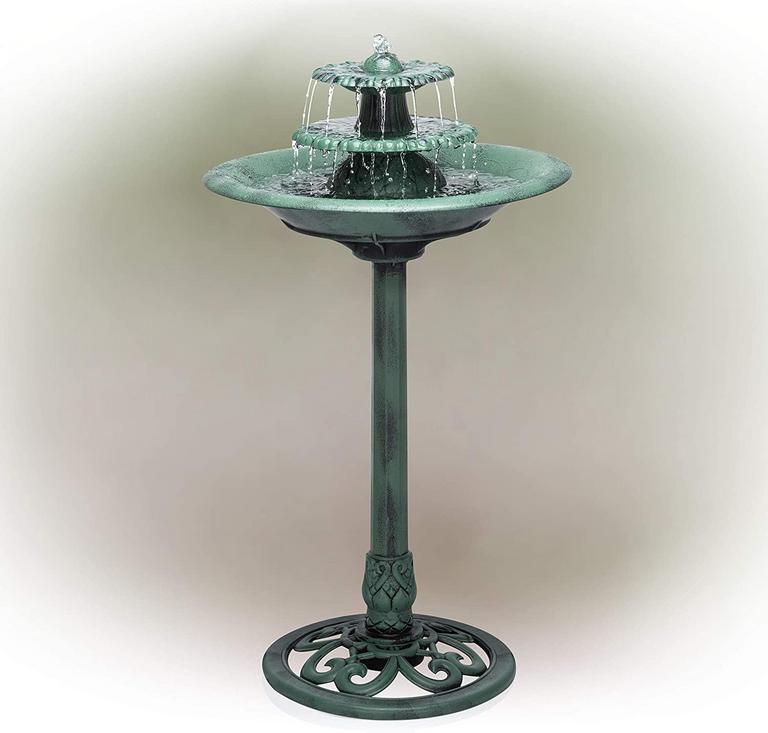 35" PEDESTAL BIRDBATH FOUNTAIN