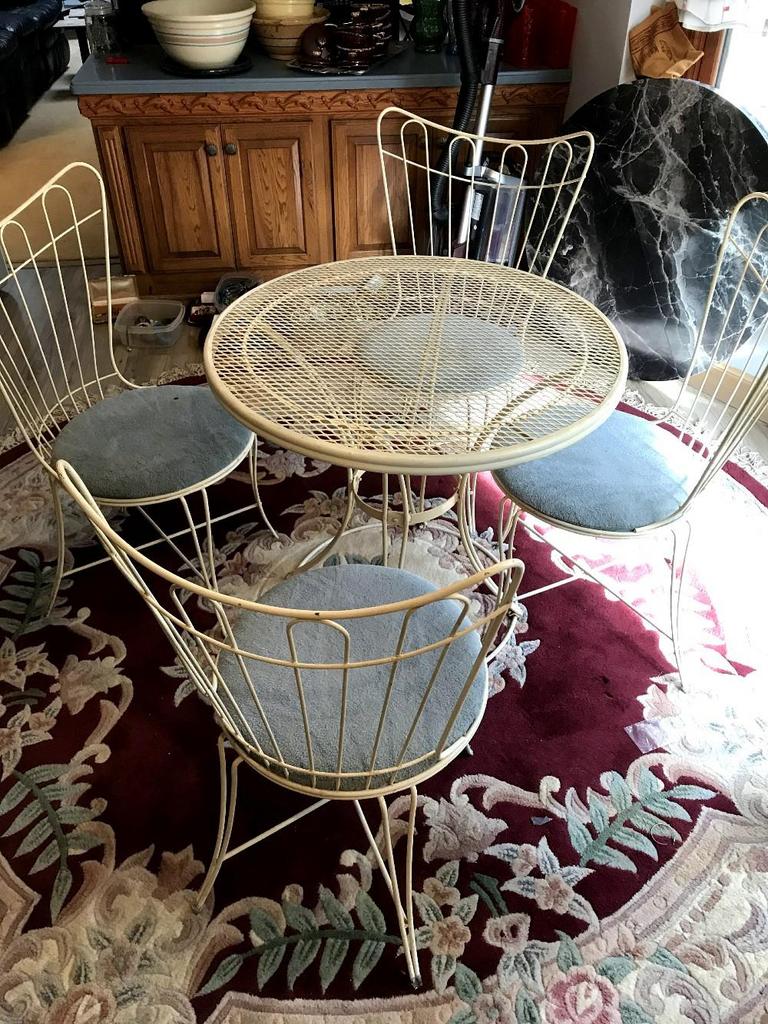 Mid century deals patio set