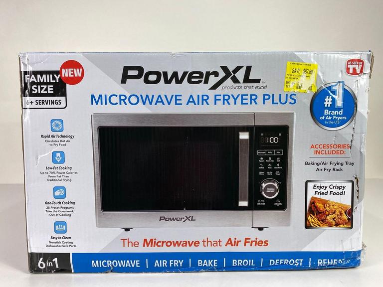 Auction Ohio PowerXL Microwave Air Fryer Plus