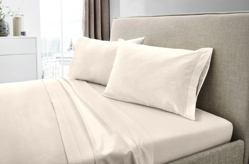 CAL.K/FLANNEL SHEET SET