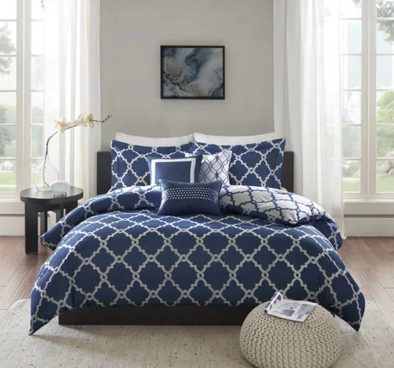 F-Q/6-PC COLE DUVET COVER SET