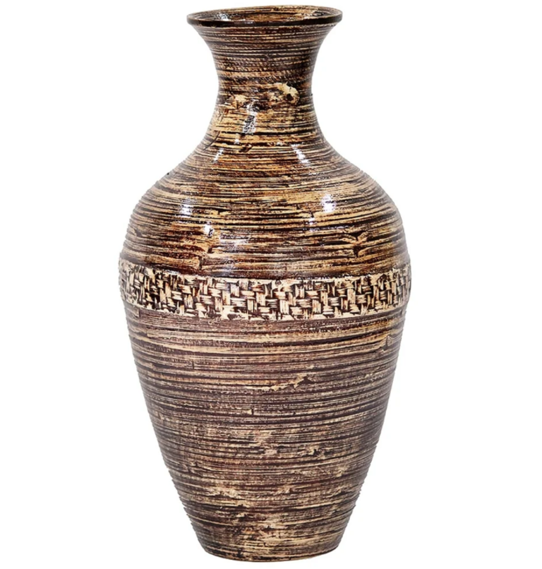 CERAMIC-BAMBOO VASE