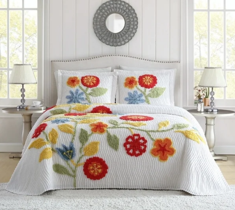 KING GARDEN CHENILLE BEDDING