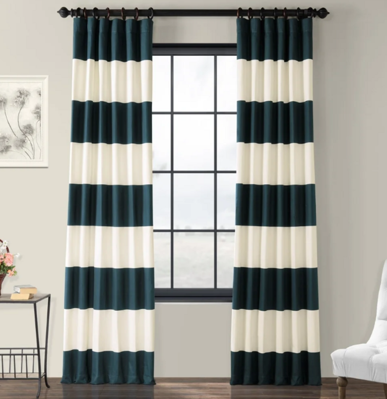 2-CABANA CURTAINS 50"X108"
