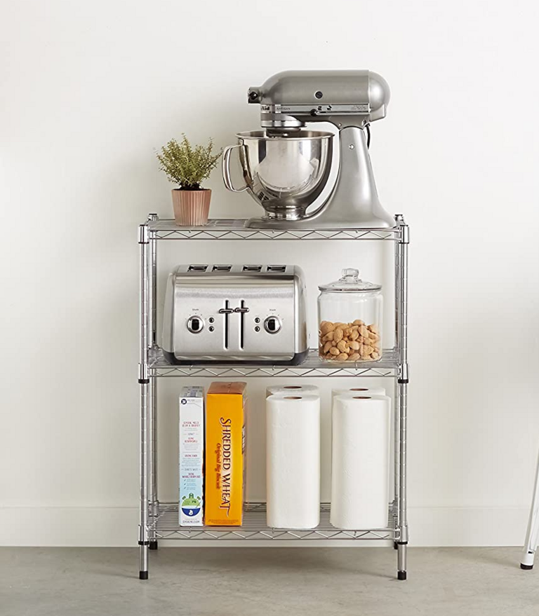 CHROME 3-TIER SHELVING UNIT