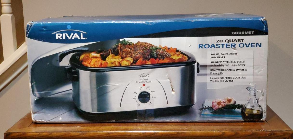 NEW Rival 20 qt Stainless Steel Roaster Oven - appliances - by