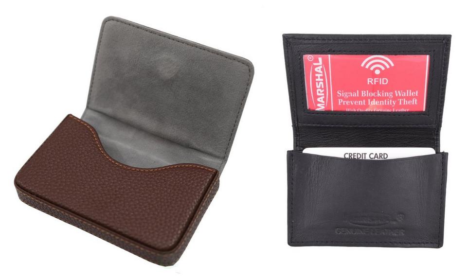 2 BUSINESS CARD HOLDERS