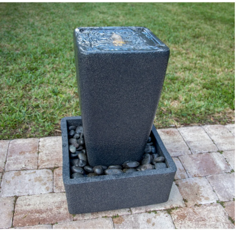 27'' BLACK FLOOR FOUNTAIN