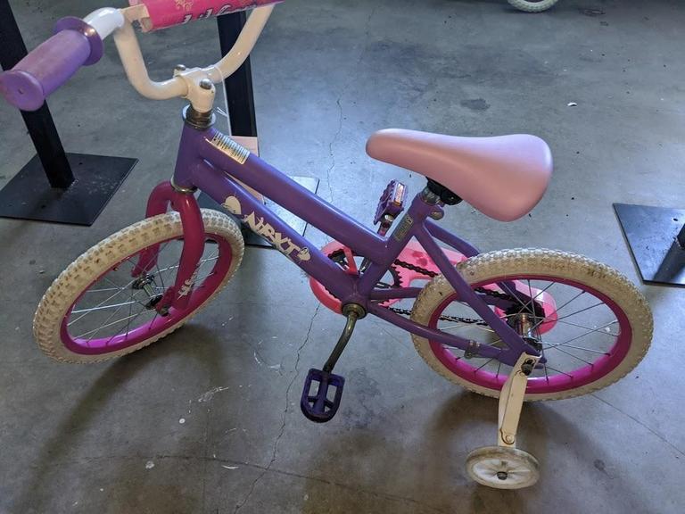 purple and pink bike