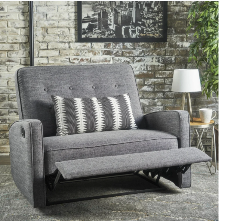GRAY OVERSIZED RECLINER CHAIR
