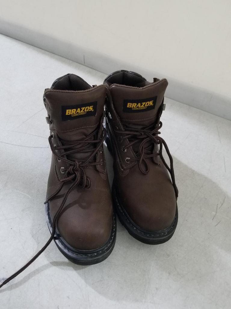 MENS STEEL TOE WORK BOOT SZ 9