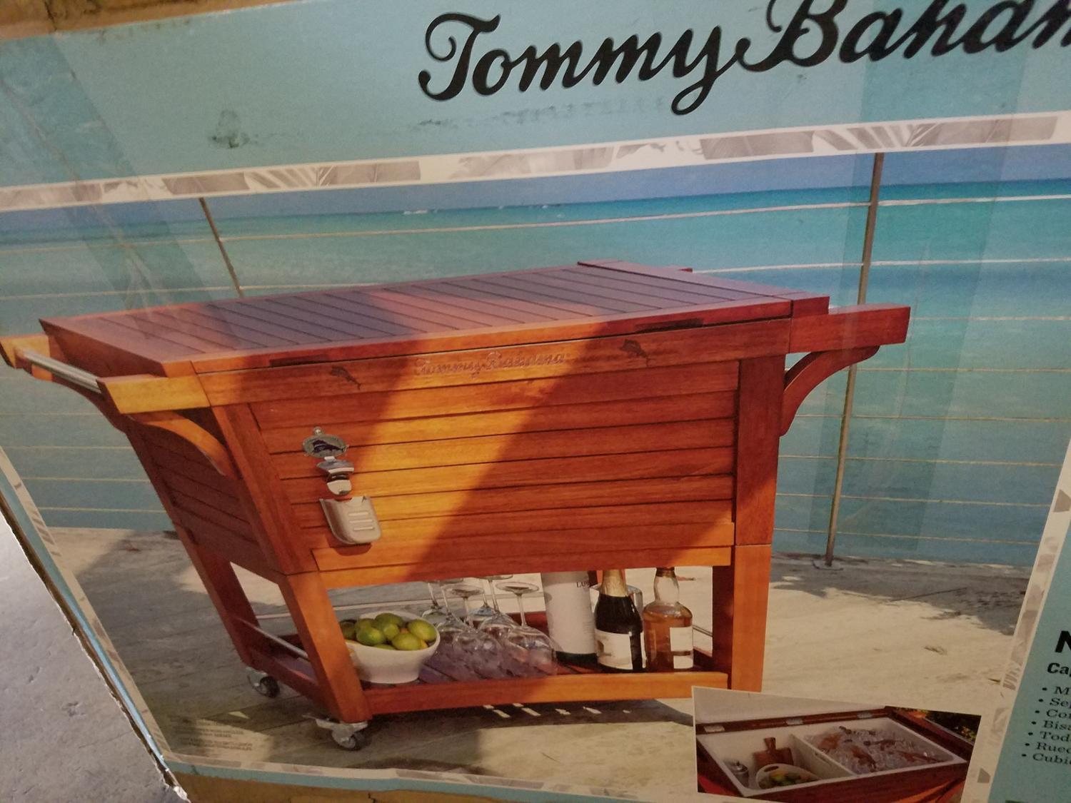 Tommy bahama wooden store cooler