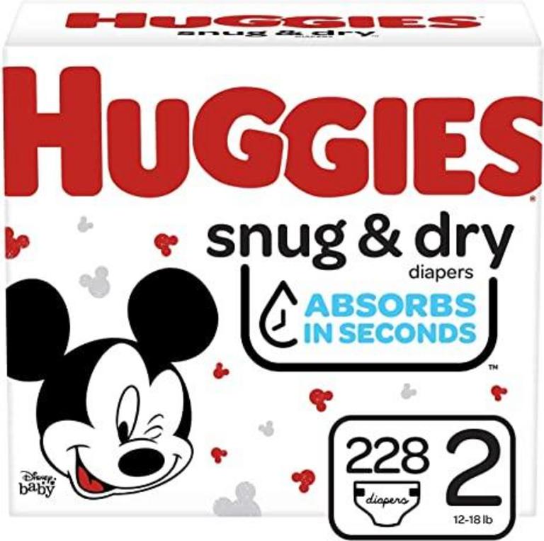 228 HUGGIES SNUG & DRY, SZ 2