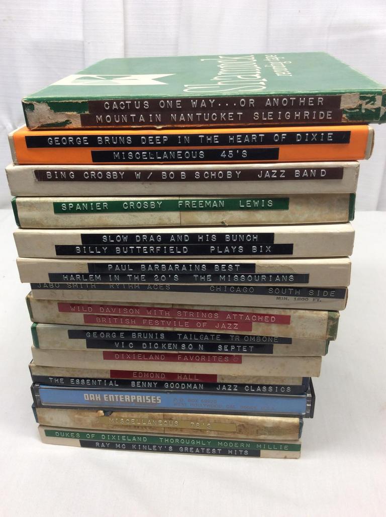 Auction Ohio Vtg. Music Reel To Reel Tapes