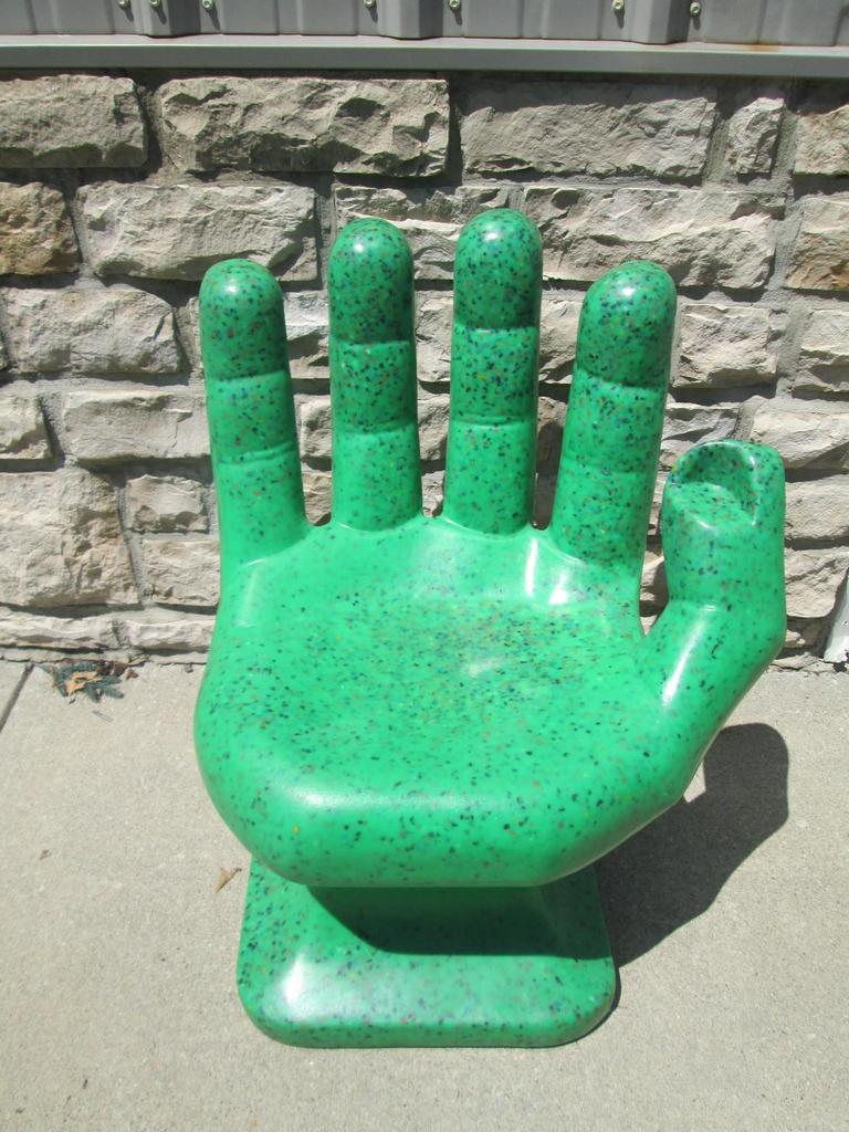 Green deals hand chair