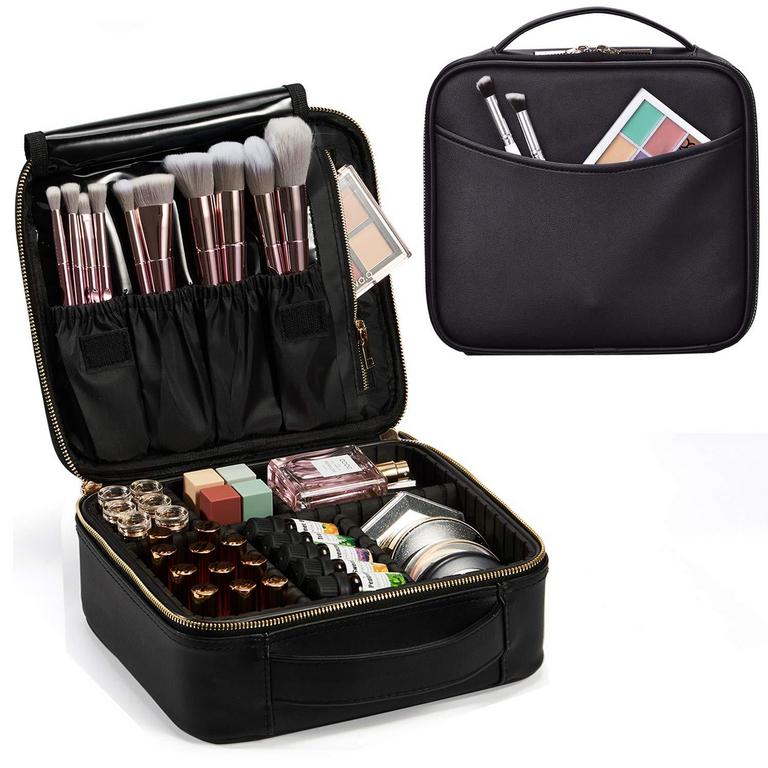 FAUX LEATHER MAKEUP CASE