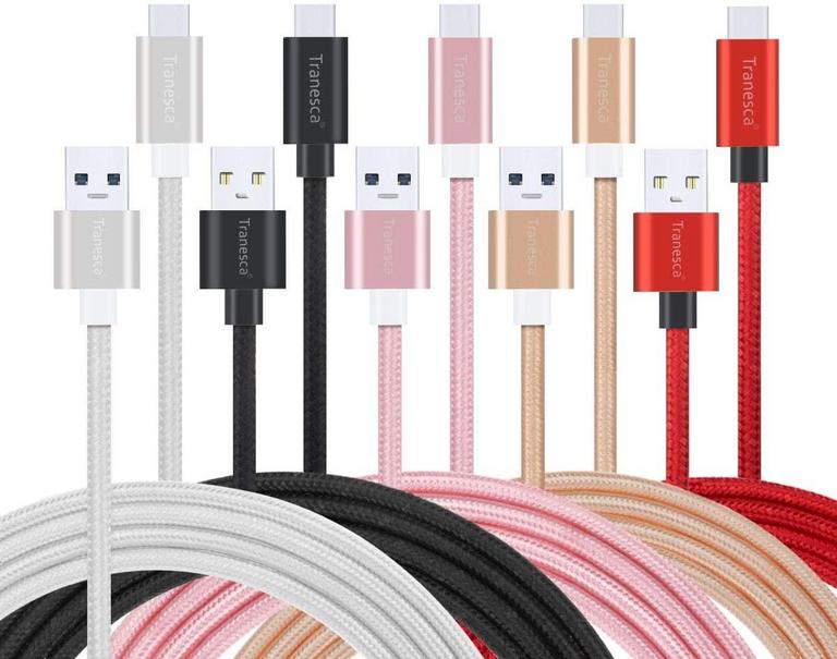 5 USB TYPE C CABLES, 6'