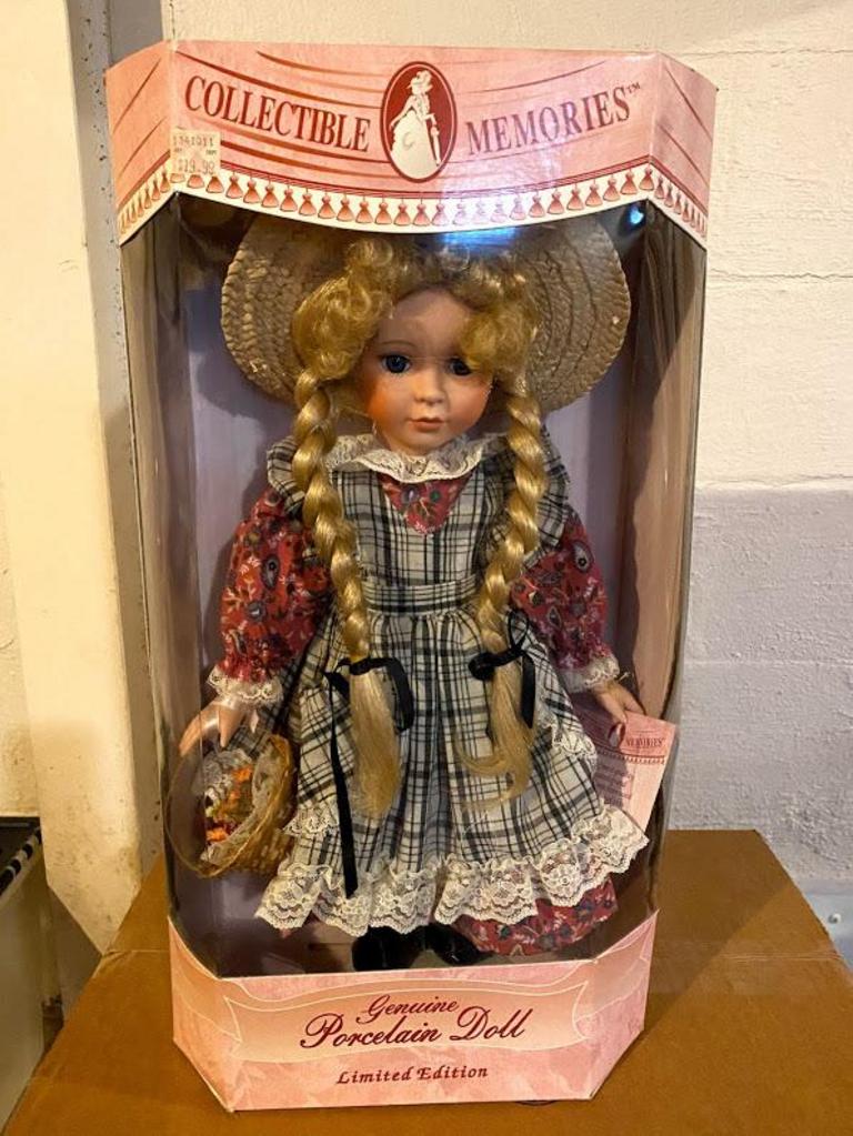 Collectible memories store porcelain doll