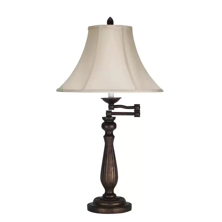 SWING ARM TABLE LAMP, 30"H
