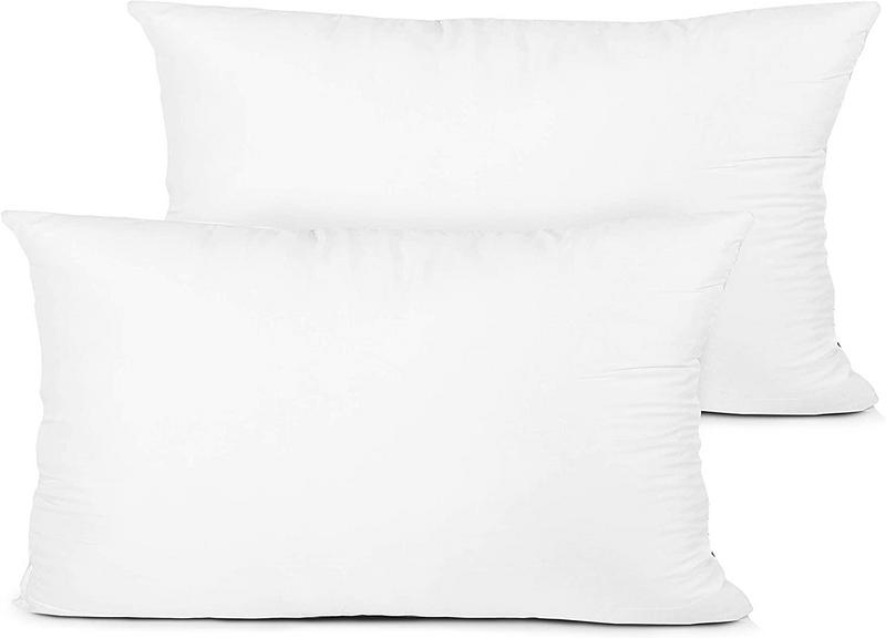 2 PILLOW INSERTS, 12"X20"
