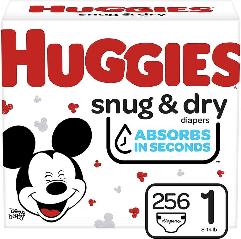 256 SNUG & DRY SIZE 1 HUGGIES