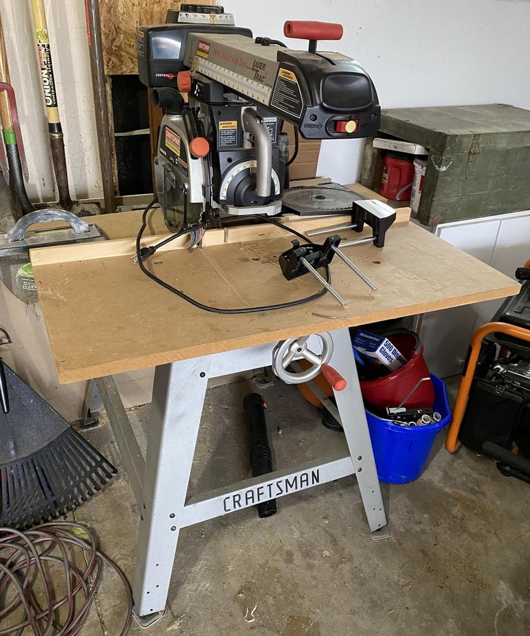 Radial saw on sale craftsman 10