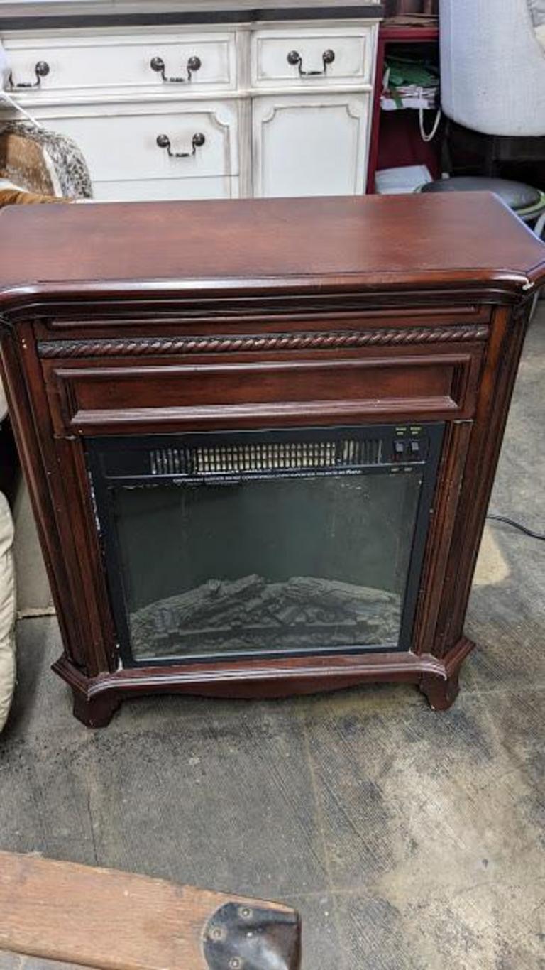 Auction Ohio | FEBO Flame Electric fireplace-excellent condition