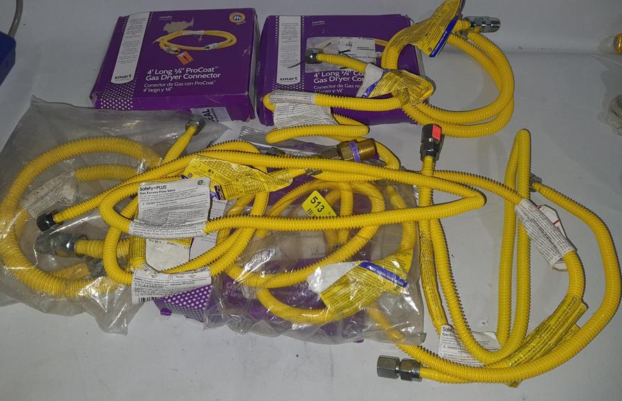 Auction Ohio Gas dryer connectors