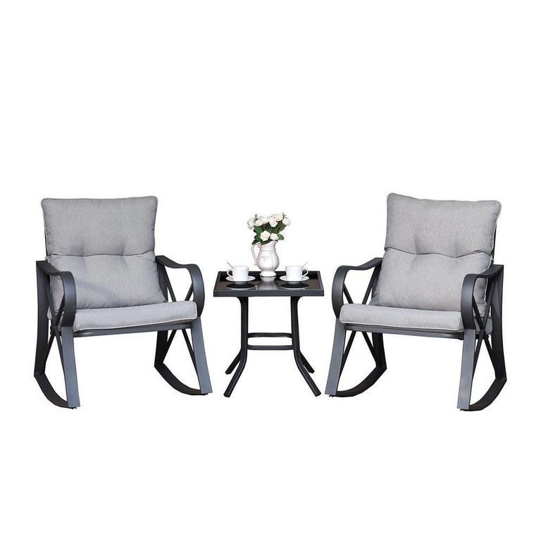 3-PC ROCKING CHAIR BISTRO SET