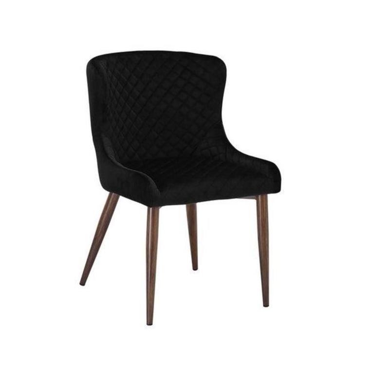 2 VELVET DINING CHAIRS