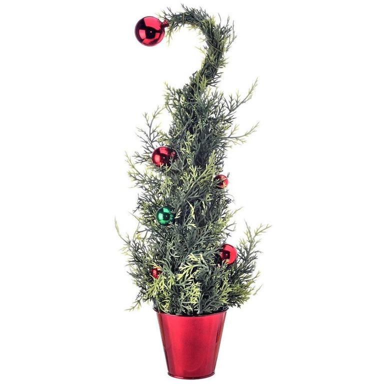 18" CURL TOP CEDAR BALL TREE
