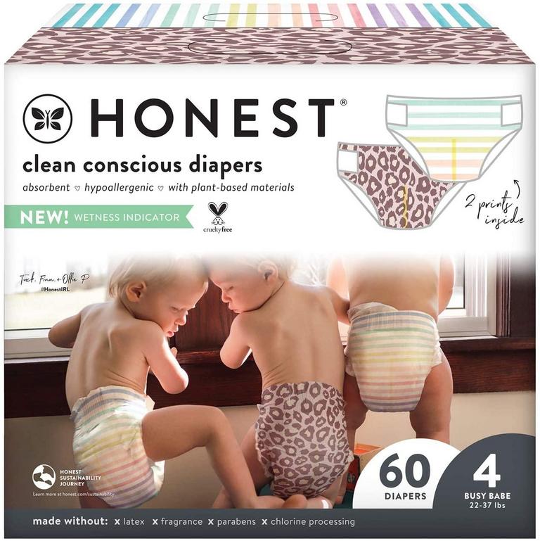 60 HONEST CO. SZ-4 DIAPERS