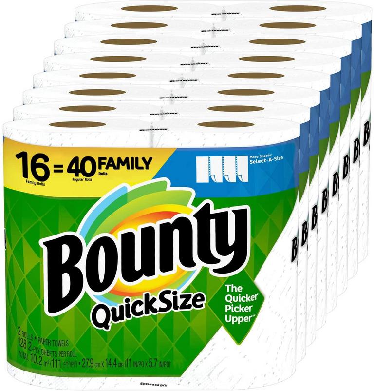 16 BOUNTY PAPER TOWEL ROLLS