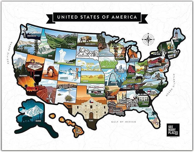 SCRATCH OFF MAP