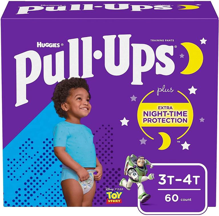 60 HUGGIES 3T-4T DIAPERS