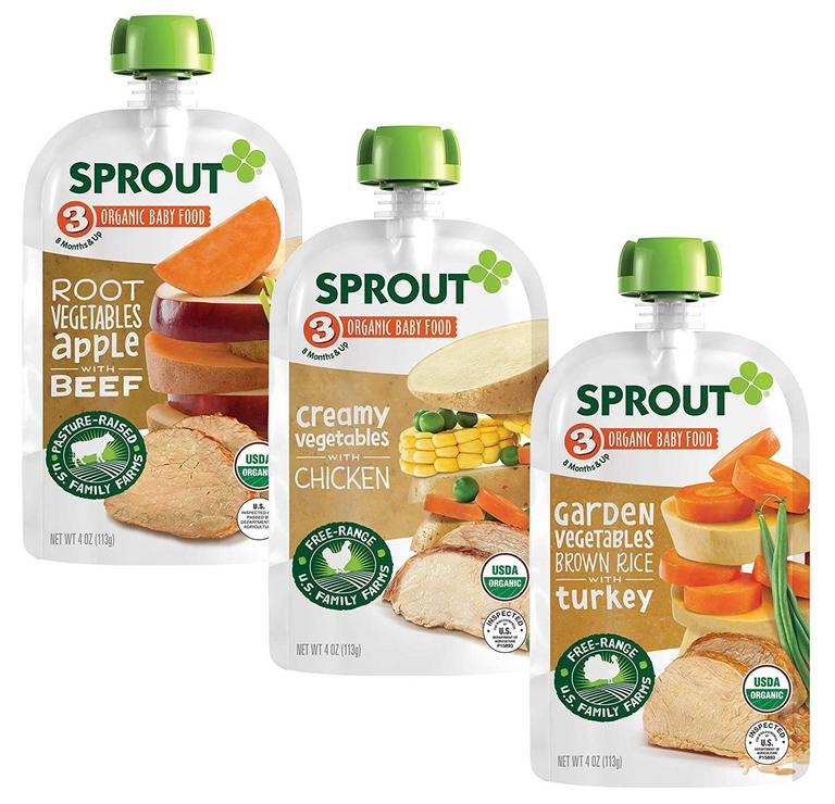 18 SPROUT BABY FOOD POUCHES