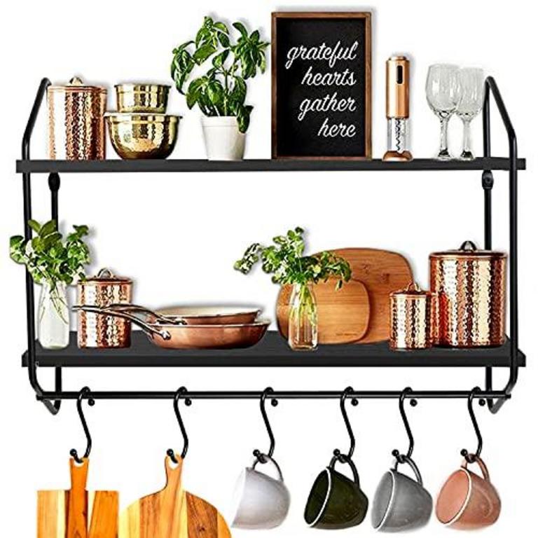 BOLUO 24" 2-TIER SHELF