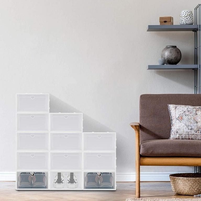 12 SHOE STORAGE BOXES