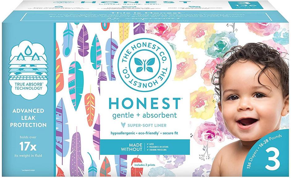 136 HONEST SIZE 3 DIAPERS