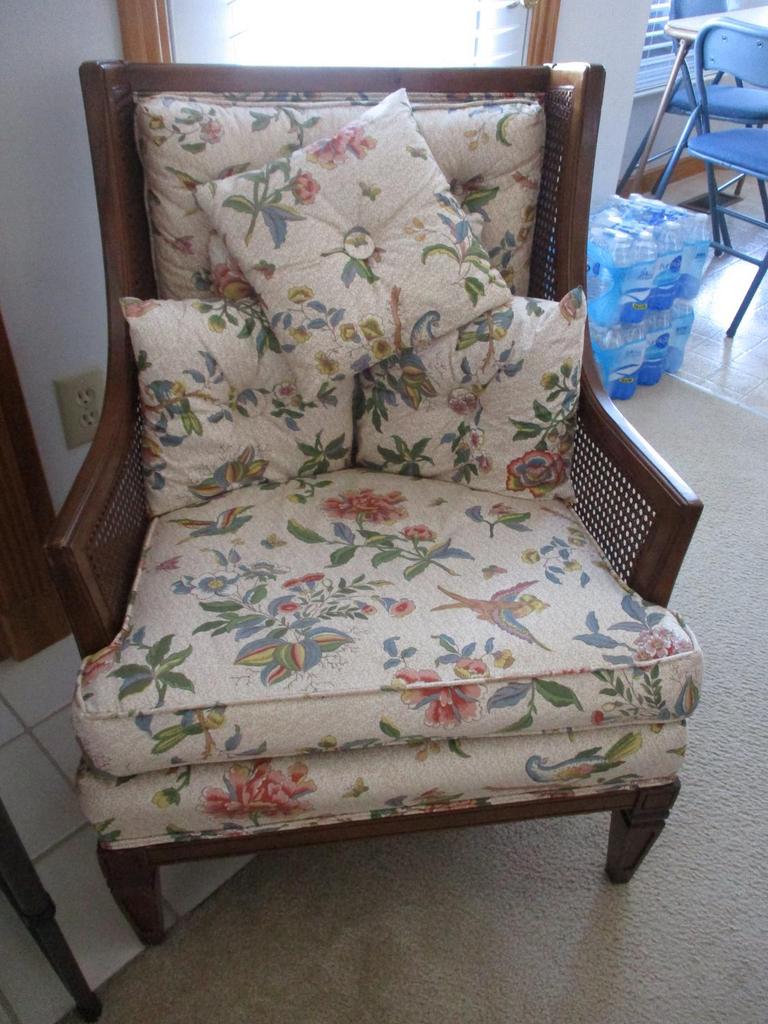 Cane wingback online chair