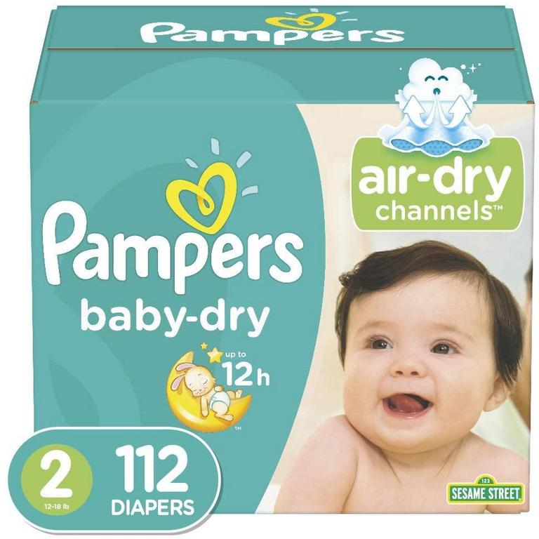 112 PAMPERS SIZE 2 DIAPERS