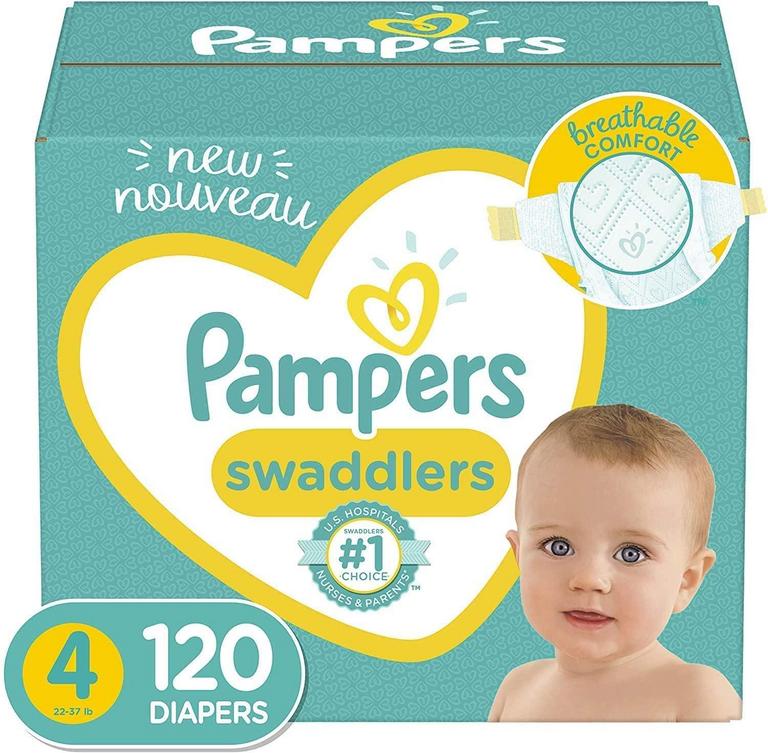 120 PAMPERS SIZE 4 DIAPERS