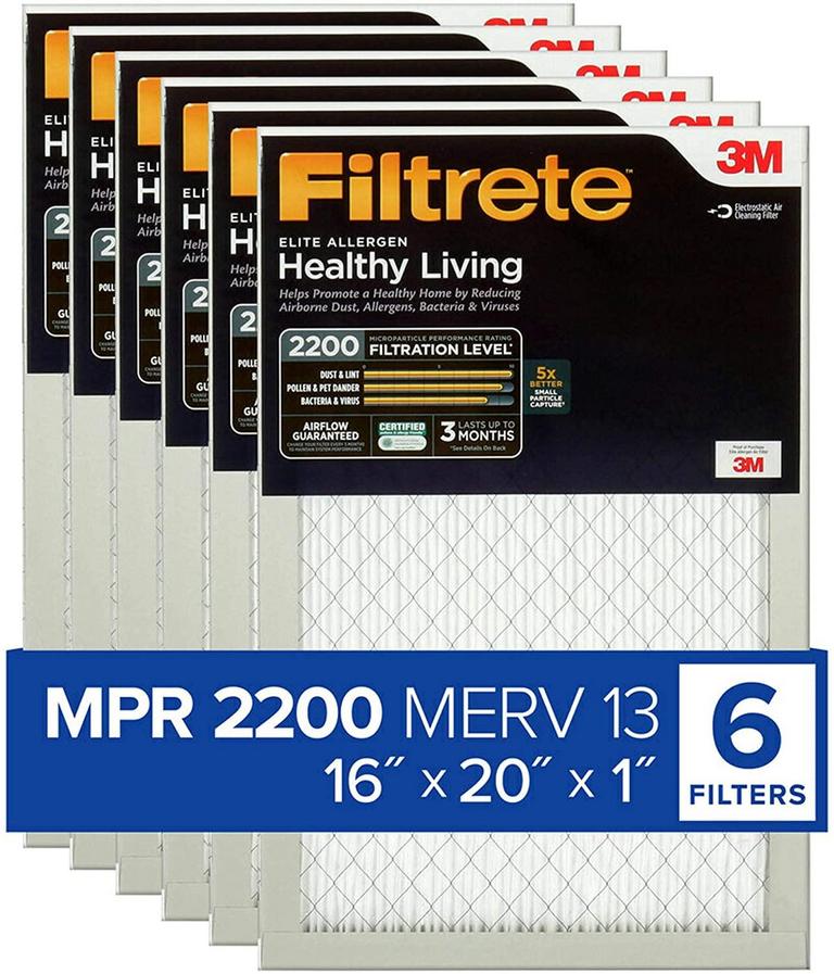 6 ELITE FURNACE FILTERS 