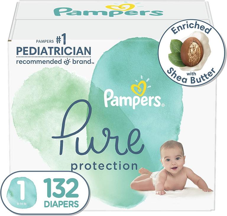 132 PAMPERS SIZE 1 DIAPERS