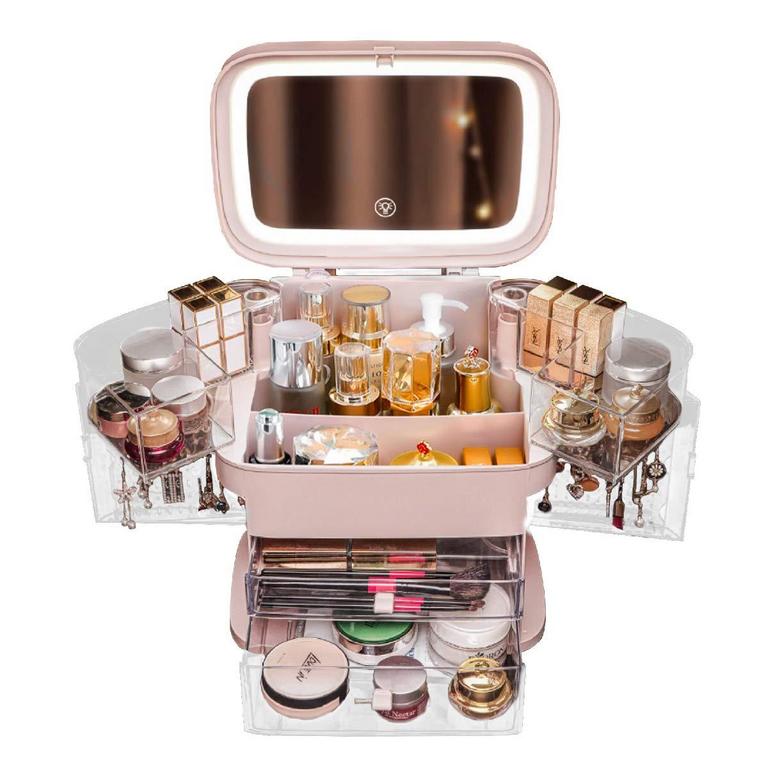 MAKEUP ORGANIZER WITH MIRROR