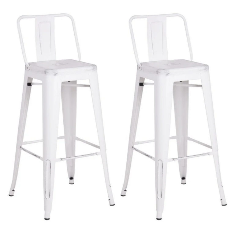 4 INDUSTRIAL BAR STOOLS