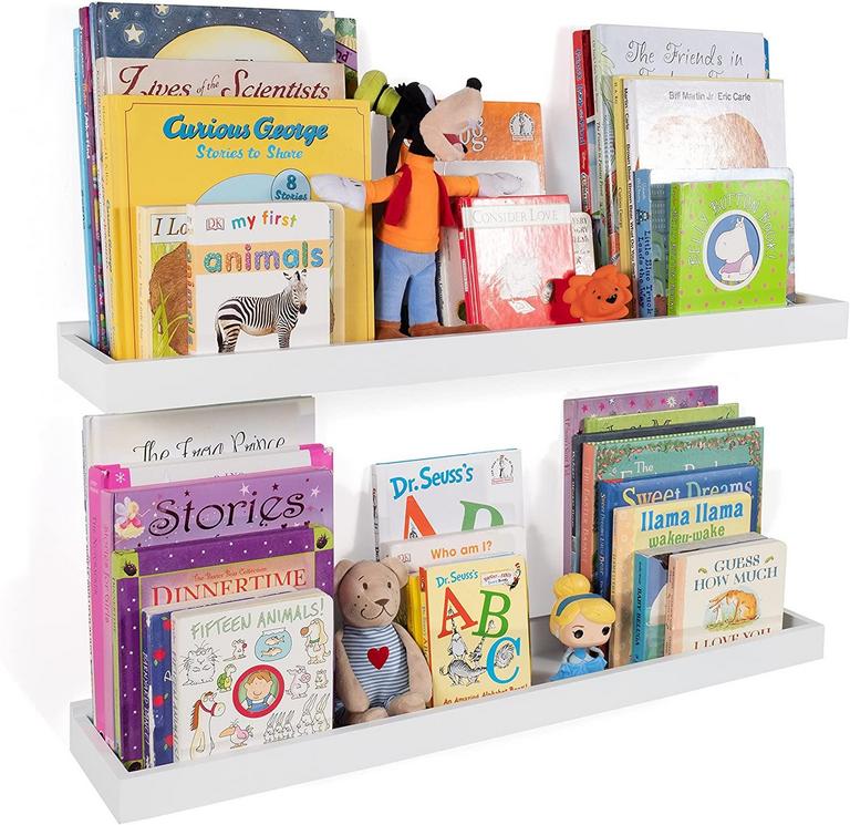 2 NURSERY 31" FLOATING SHELVES